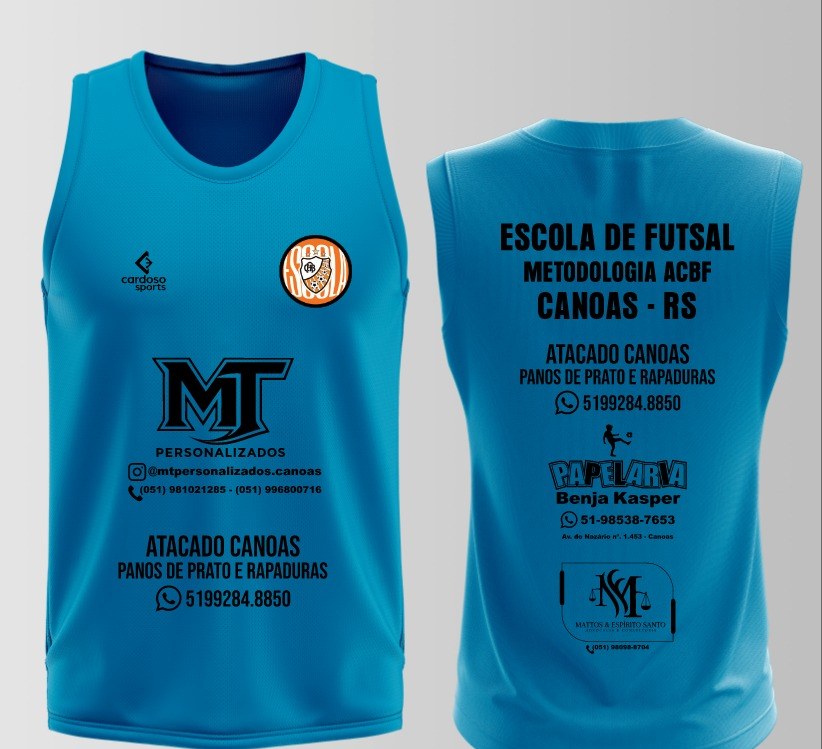 Uniforme Escola Laranja Canoas — Azul Quadra