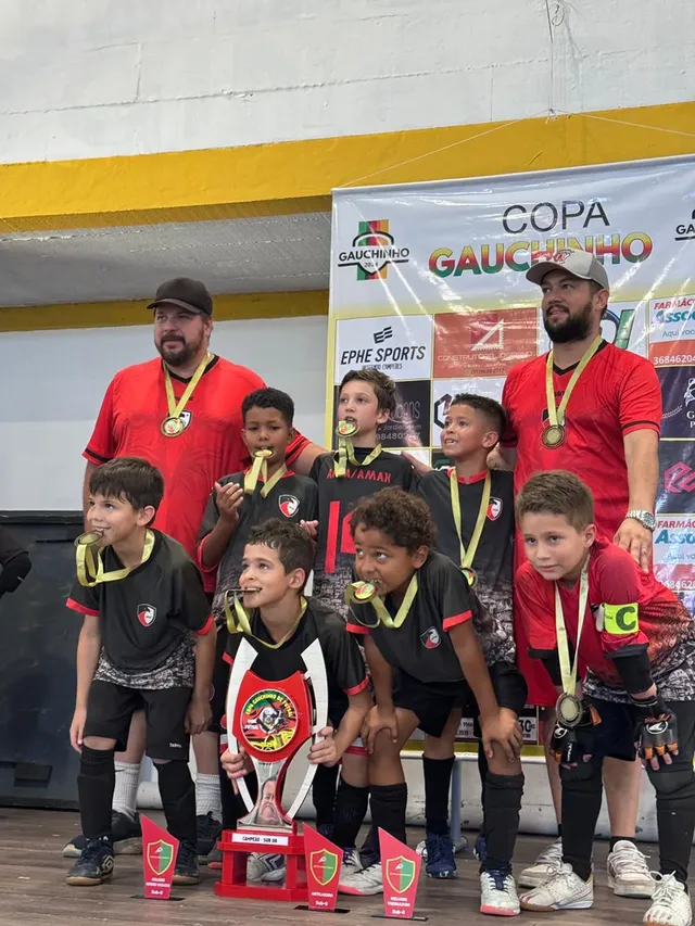 Pódio Copa Gauchinho - Escola Laranja Canoas